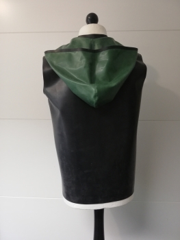 Latex Basic - Weste mit Kapuze